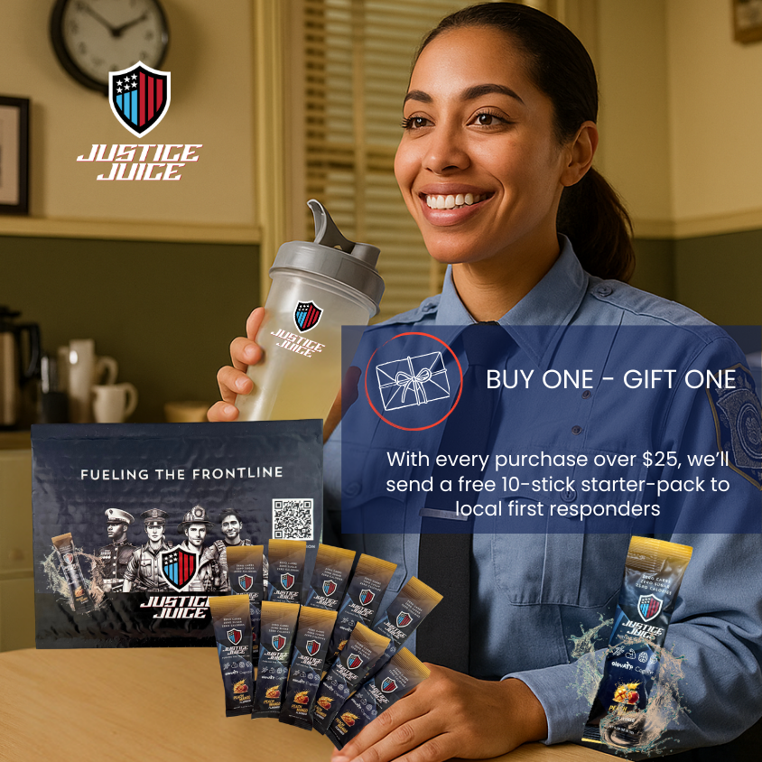 Justice Juice Your Ultimate First Responder Performance Drink Partner - 18-Unit Pack