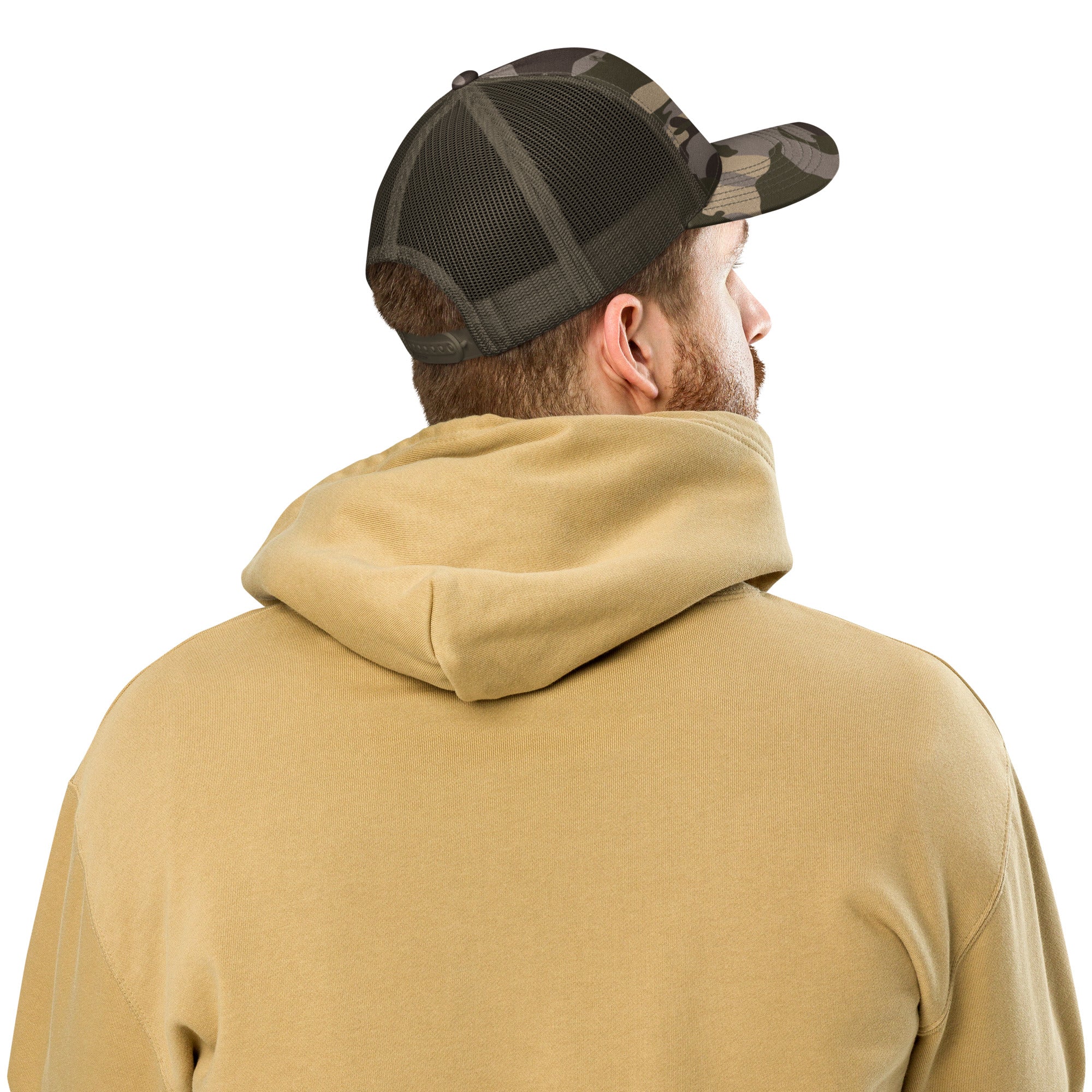 Justice Camouflage trucker hat