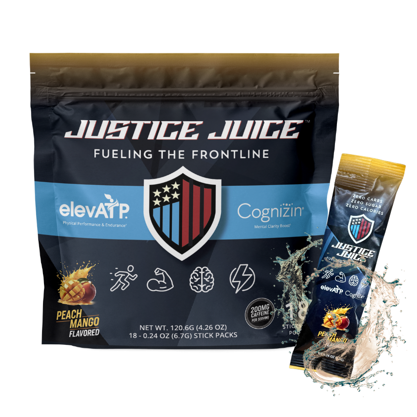 Justice Juice Your Ultimate First Responder Performance Drink Partner - 18-Unit Pack